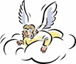 Pretty_Angel_Looking_Down_From_A_Cloud_Royalty_Free_Clipart_Picture_100816-236056-710048